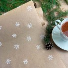 Kraft Paper with pattern Snowflake 