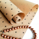 Kraft paper with pattern Polka-Dot