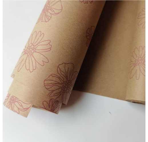 Kraft paper with pattern Anemone