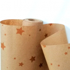 Kraft paper with pattern Stars